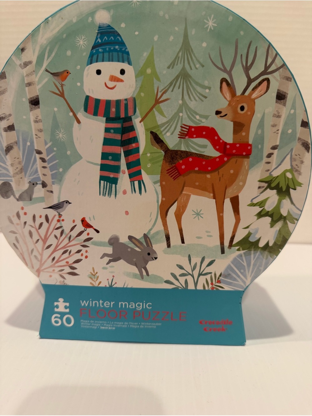 Crocodile Creek Winter Magic Floor Puzzle 60 pc